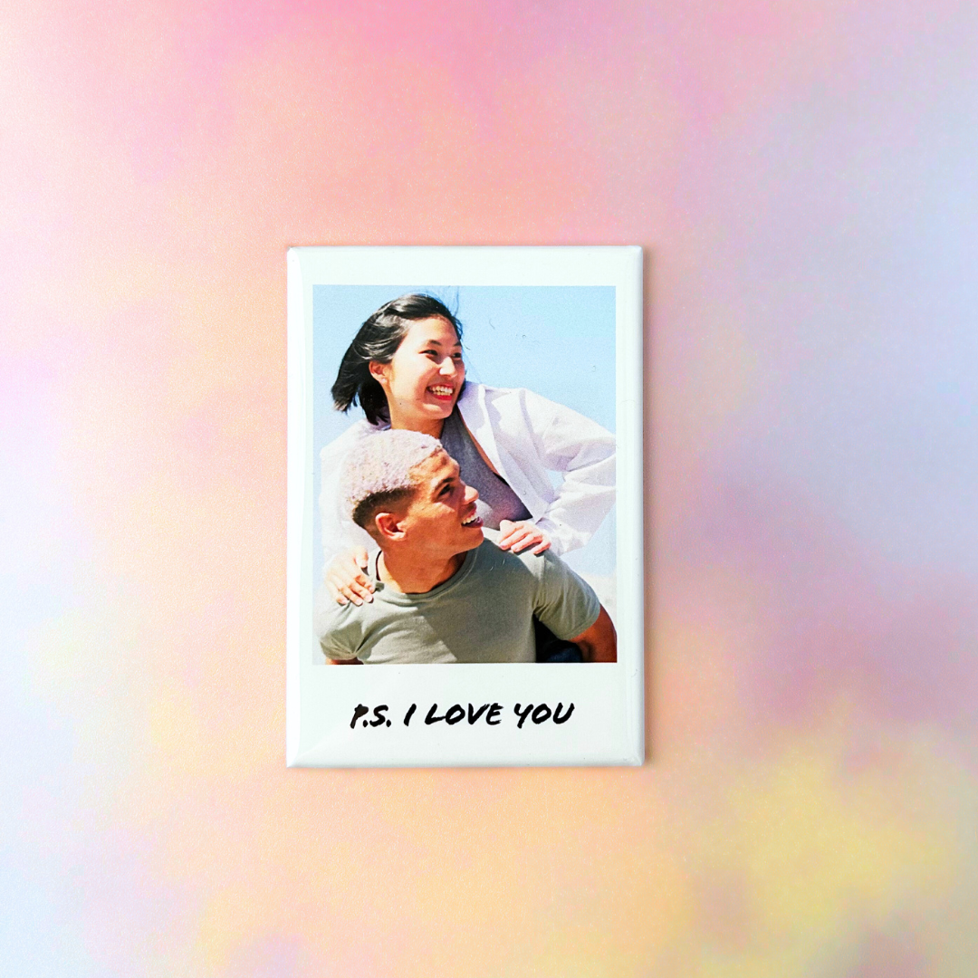 Single Polaroid-Inspired Photo Magnet