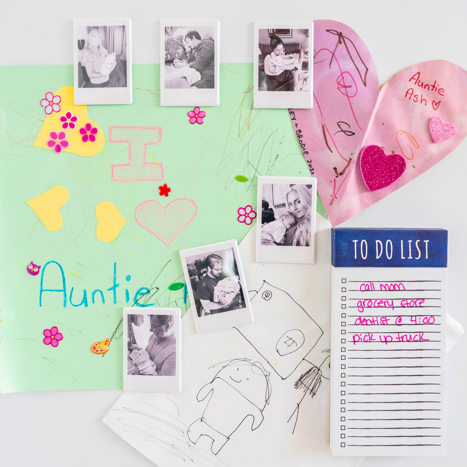 Maternity & Newborn Polaroid Photo Magnets