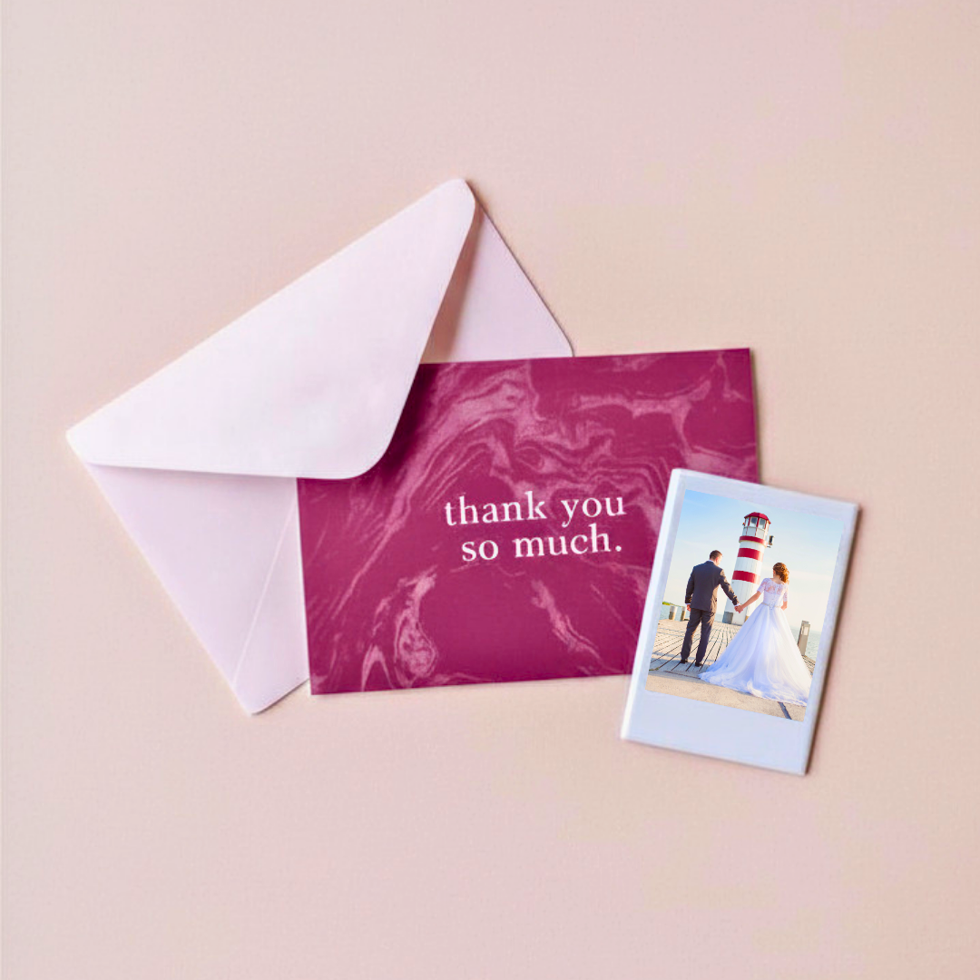 Wedding Thank You Favours Polaroid Photo Magnets
