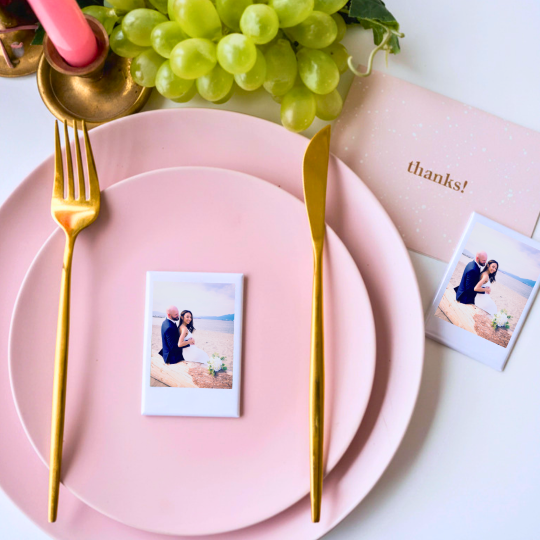 Wedding Thank You Favours Polaroid Photo Magnets