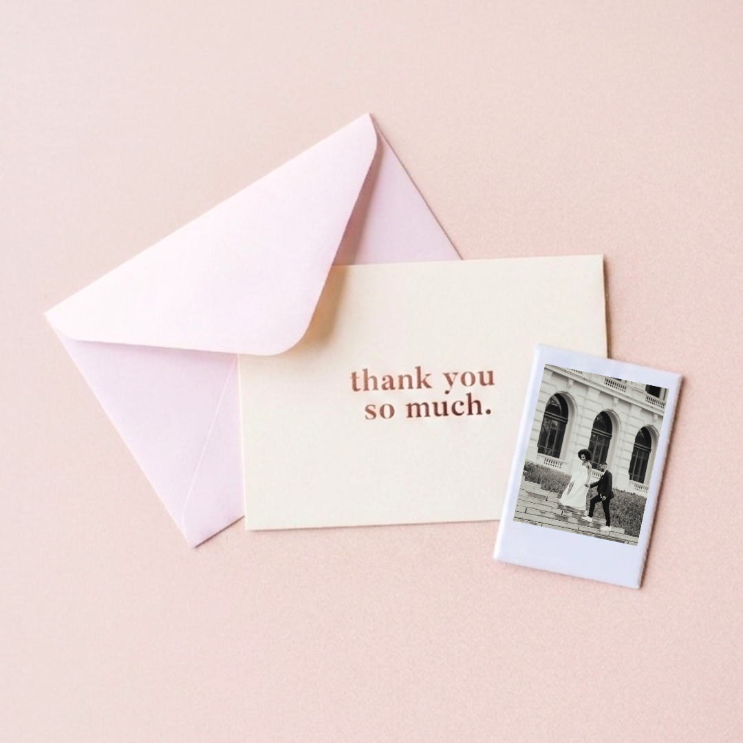 Wedding Thank You Favours Polaroid Photo Magnets